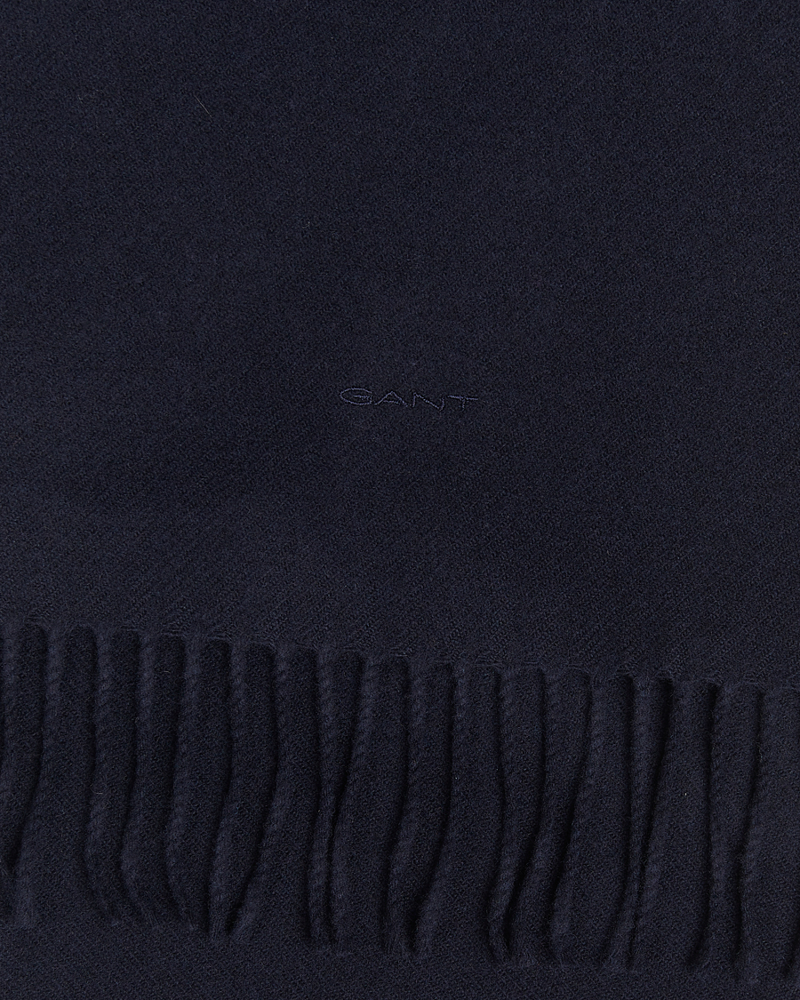 Hombres | Bufandas | GANT | Wool Scarf Evening Blue