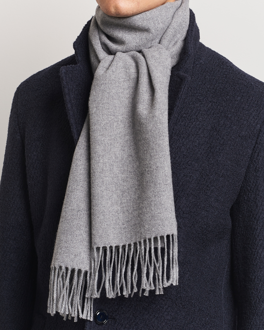 Hombres | GANT Wool Scarf Grey Melange | Gant | Wool Scarf Grey Melange