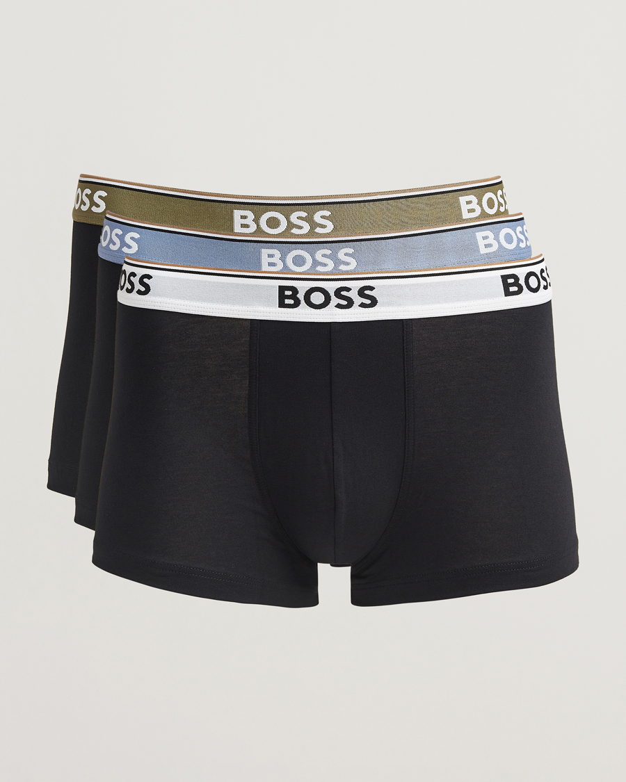 Hombres | Ropa interior y calcetines | BOSS BLACK | 3-Pack Trunk Black White