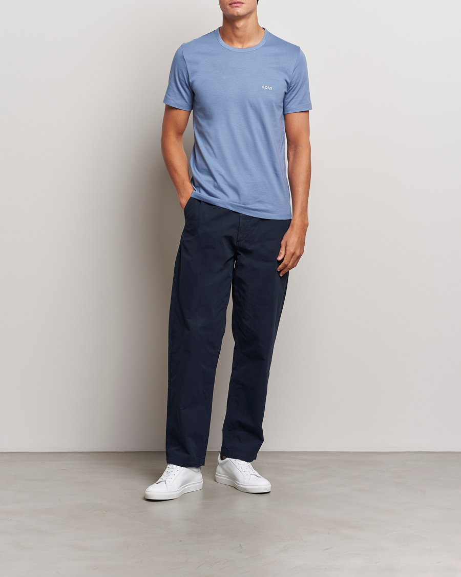 Hombres | Camisetas | BOSS BLACK | 3-Pack Crew Neck T-Shirt Green/Black/Blue