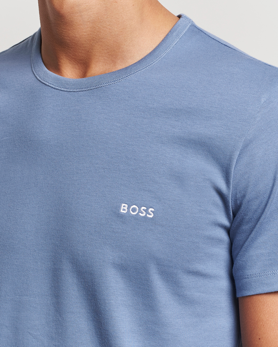 Hombres | Camisetas | BOSS BLACK | 3-Pack Crew Neck T-Shirt Green/Black/Blue