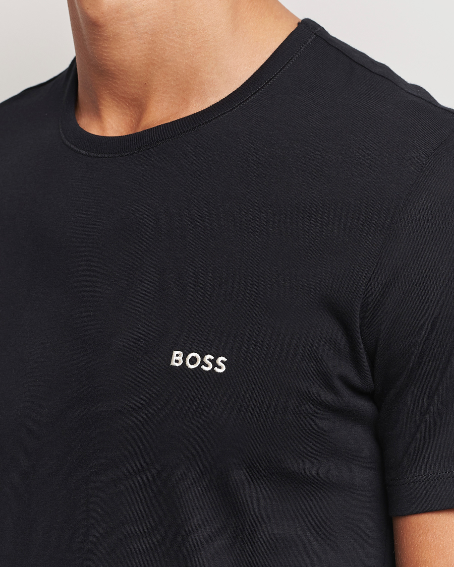 Hombres | Camisetas | BOSS BLACK | 3-Pack Crew Neck T-Shirt White/Grey/Black