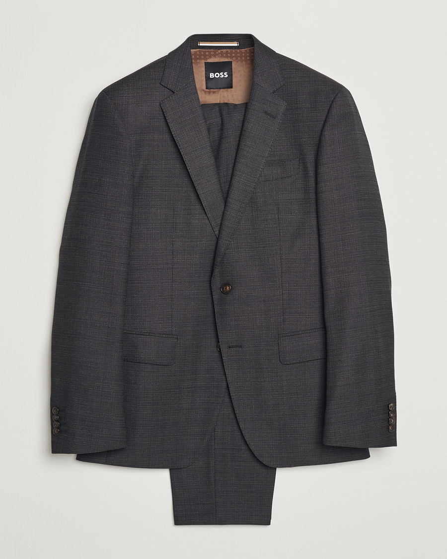 Hombres | Trajes | BOSS BLACK | Huge Wool Suit Open Green