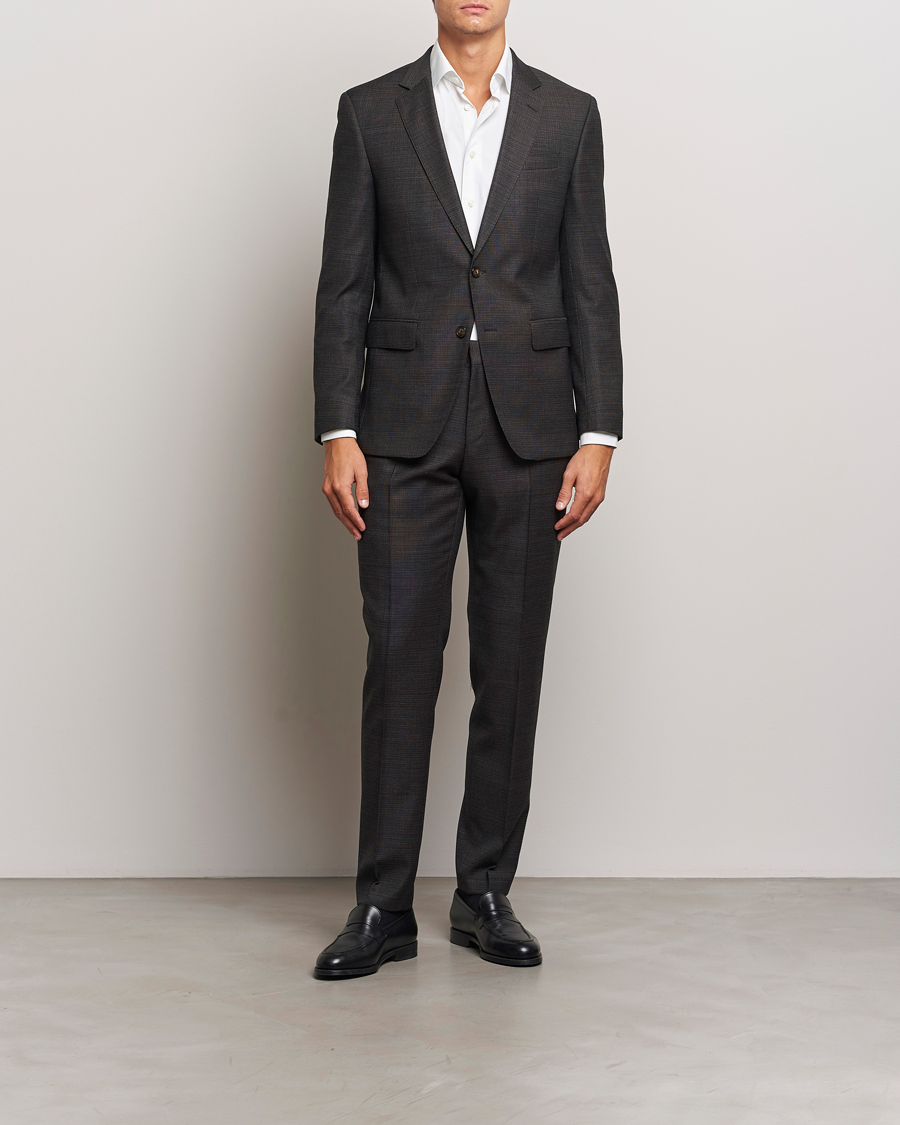 Hombres | Trajes | BOSS BLACK | Huge Wool Suit Open Green