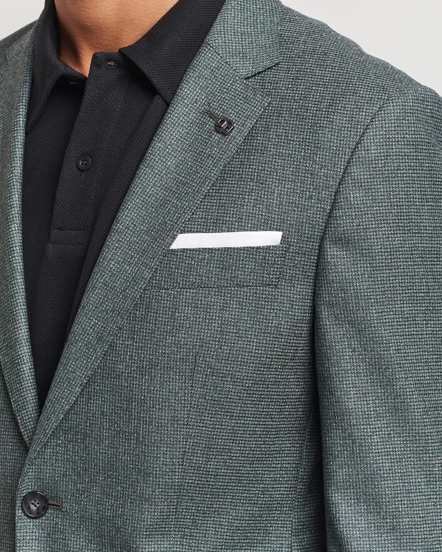 Hombres | Blazers | BOSS BLACK | Hutson Wool Dogtooth Blazer Light Green