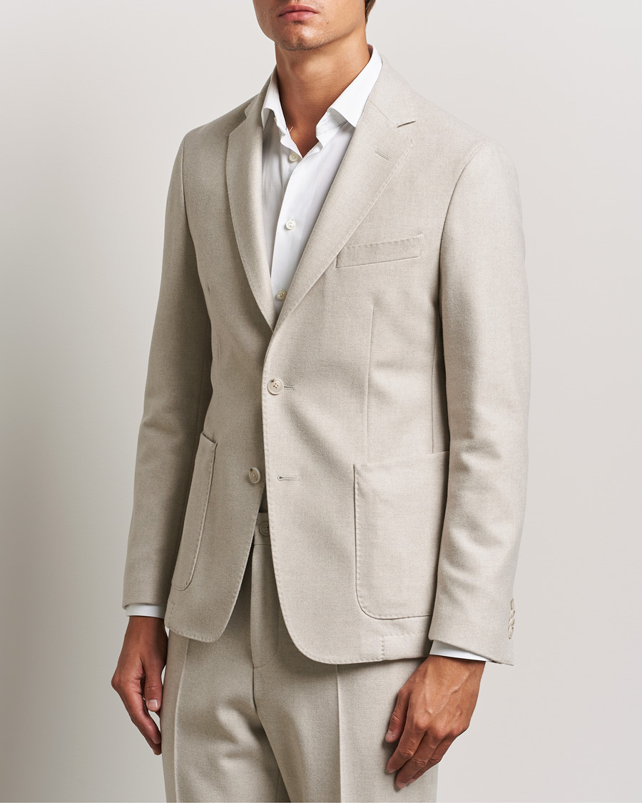 Hombres | Blazers | BOSS BLACK | Hanry Wool Patch Pocket Blazer Open White