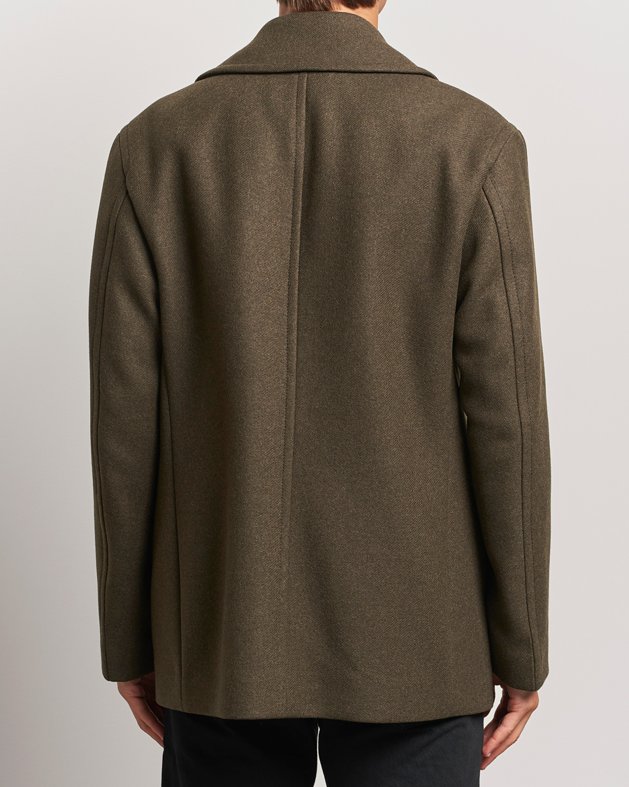 Hombres | Abrigos y chaquetas | BOSS BLACK | Clay Wool Peacoat Open Green