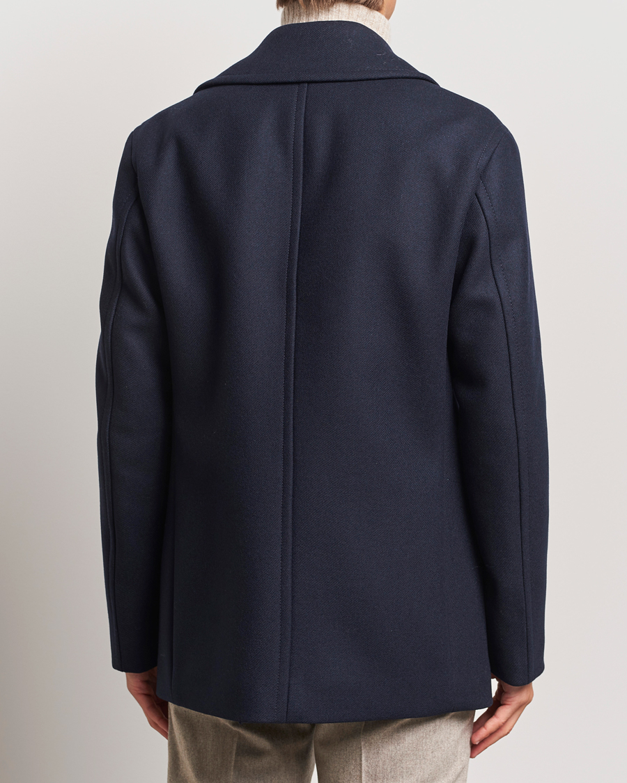 Hombres | Abrigos y chaquetas | BOSS BLACK | Clay Wool Peacoat Dark Blue