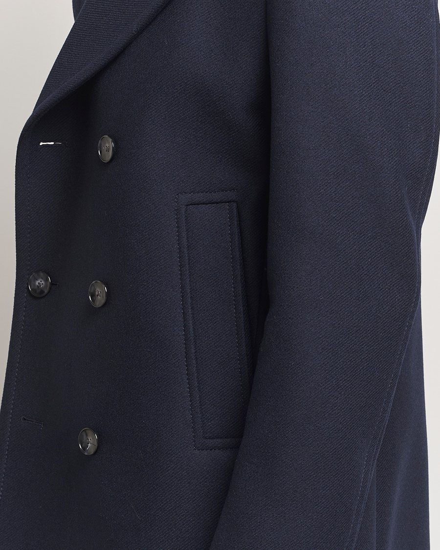 Hombres | Abrigos y chaquetas | BOSS BLACK | Clay Wool Peacoat Dark Blue