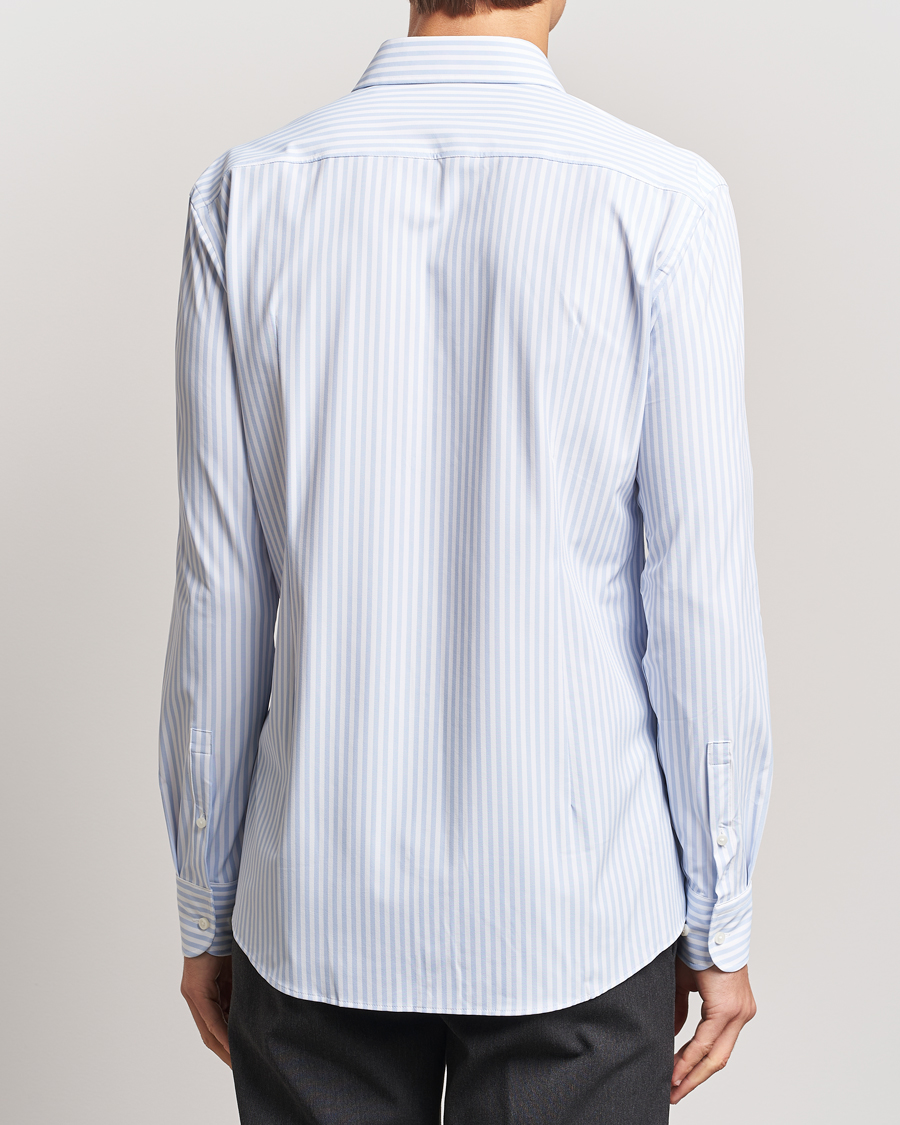 Hombres | Camisas | BOSS BLACK | Hank Striped 4-Way Stretch Shirt Blue/White