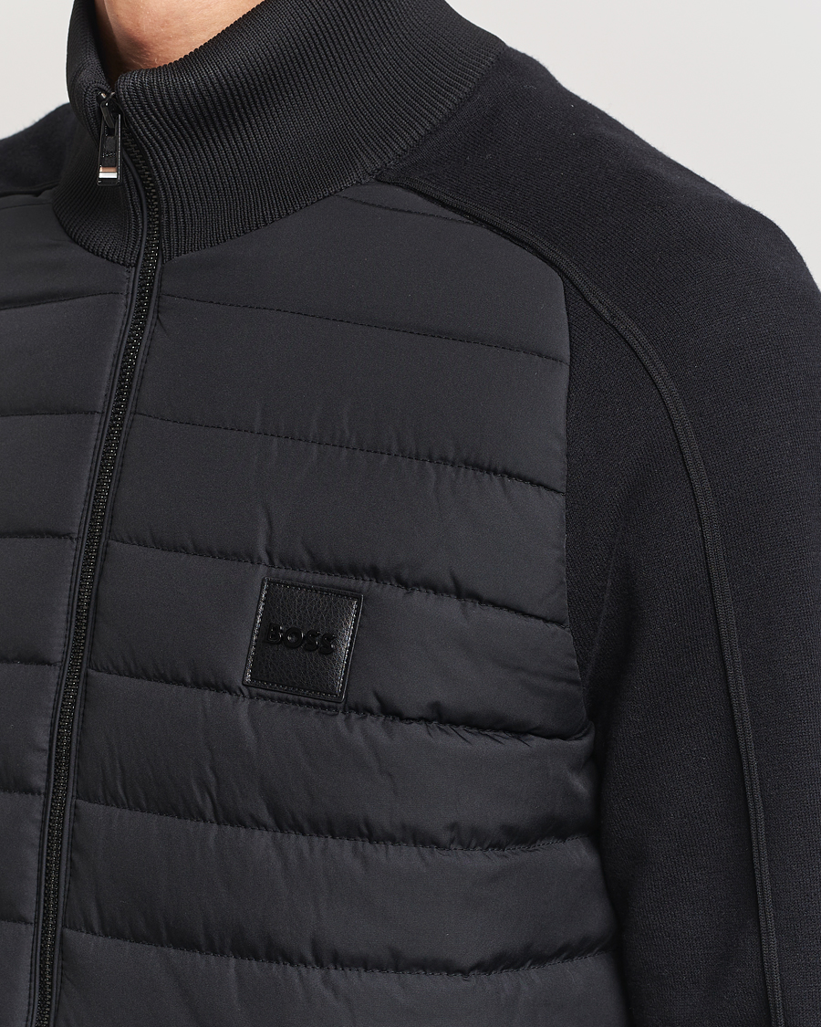 Hombres | Abrigos y chaquetas | BOSS BLACK | Esfero Hybrid Full Zip Black