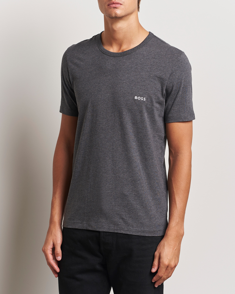 Hombres | Camisetas | BOSS BLACK | 3-Pack Crew Neck T-Shirt Grey/White/Navy