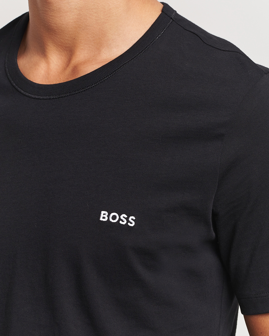 Hombres | Camisetas | BOSS BLACK | 3-Pack Crew Neck T-Shirt Beige/Black/Green