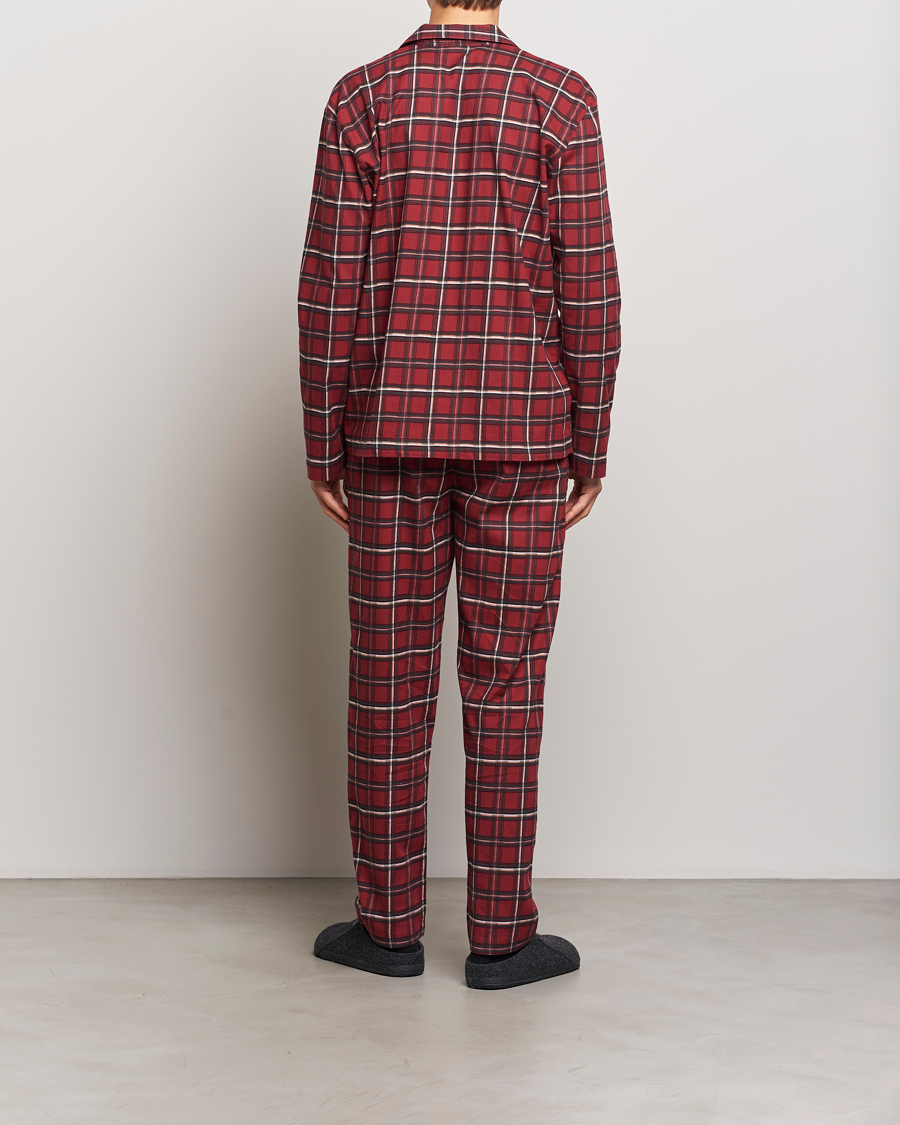 Hombres | Pijamas y batas | BOSS BLACK | Holiday Checked Pyjama Set Dark Red