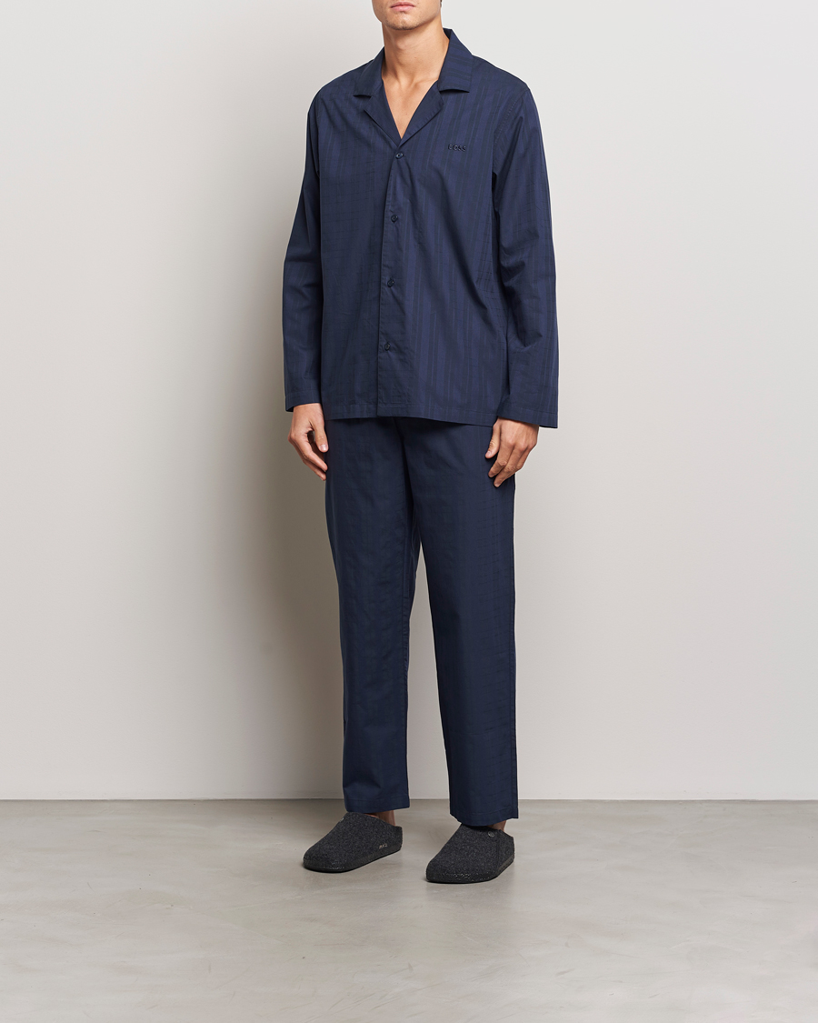 Hombres | Pijamas y batas | BOSS BLACK | Premium Pyjama Set Dark Blue