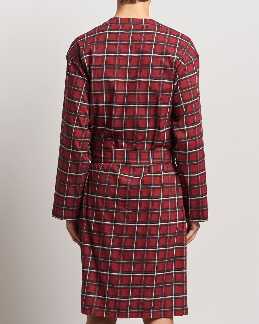 Hombres | Pijamas y batas | BOSS BLACK | Holiday Checked Robe Dark Red