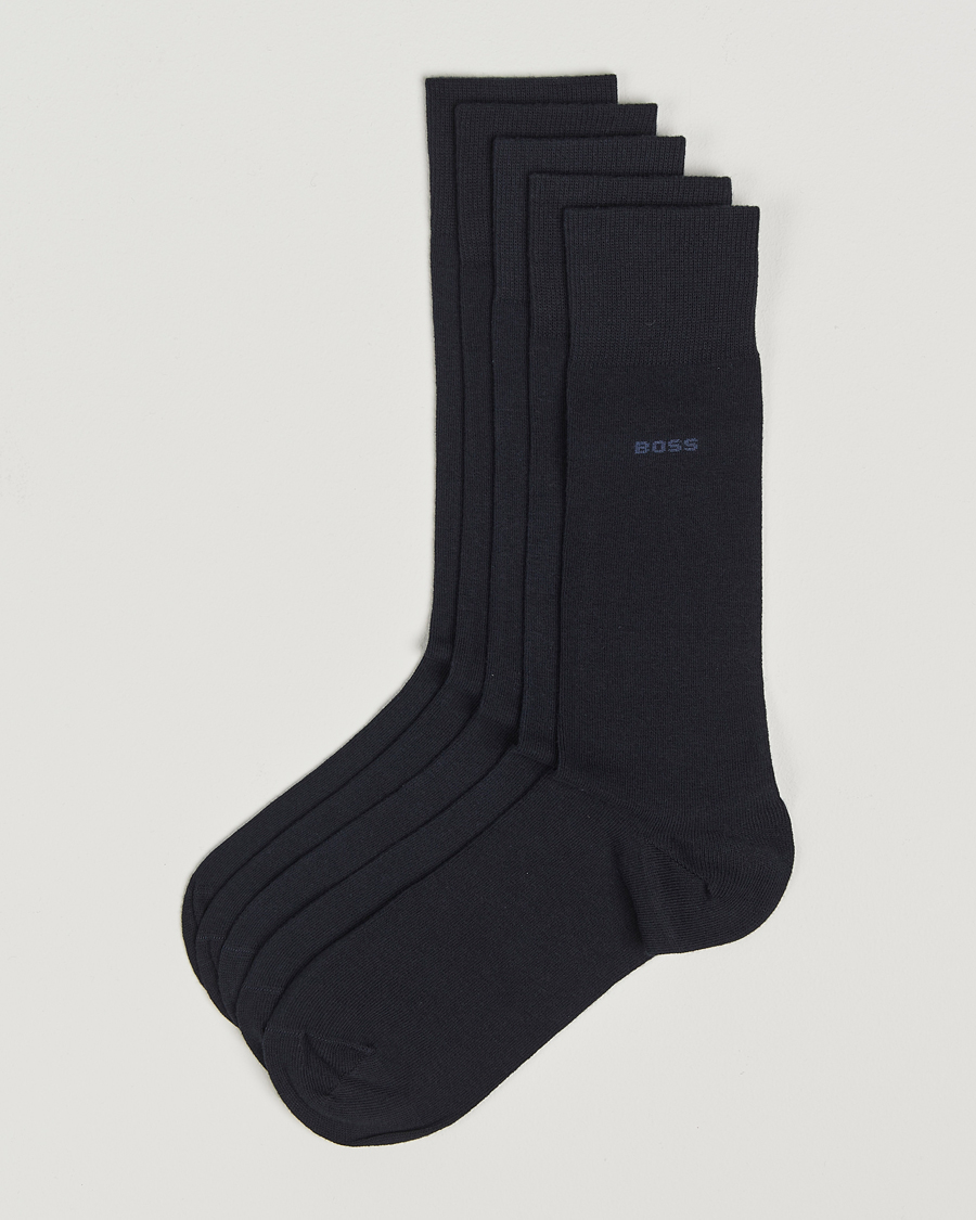 Hombres | Ropa interior y calcetines | BOSS BLACK | 5-Pack RS Uni Socks Dark Blue