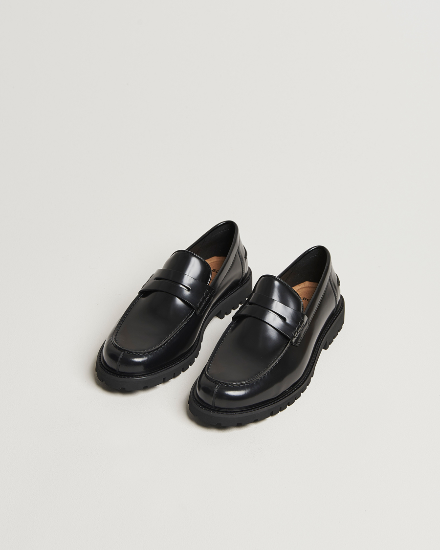 Hombres | BOSS BLACK Richayl Leather Loafer Black | BOSS BLACK | Richayl Leather Loafer Black