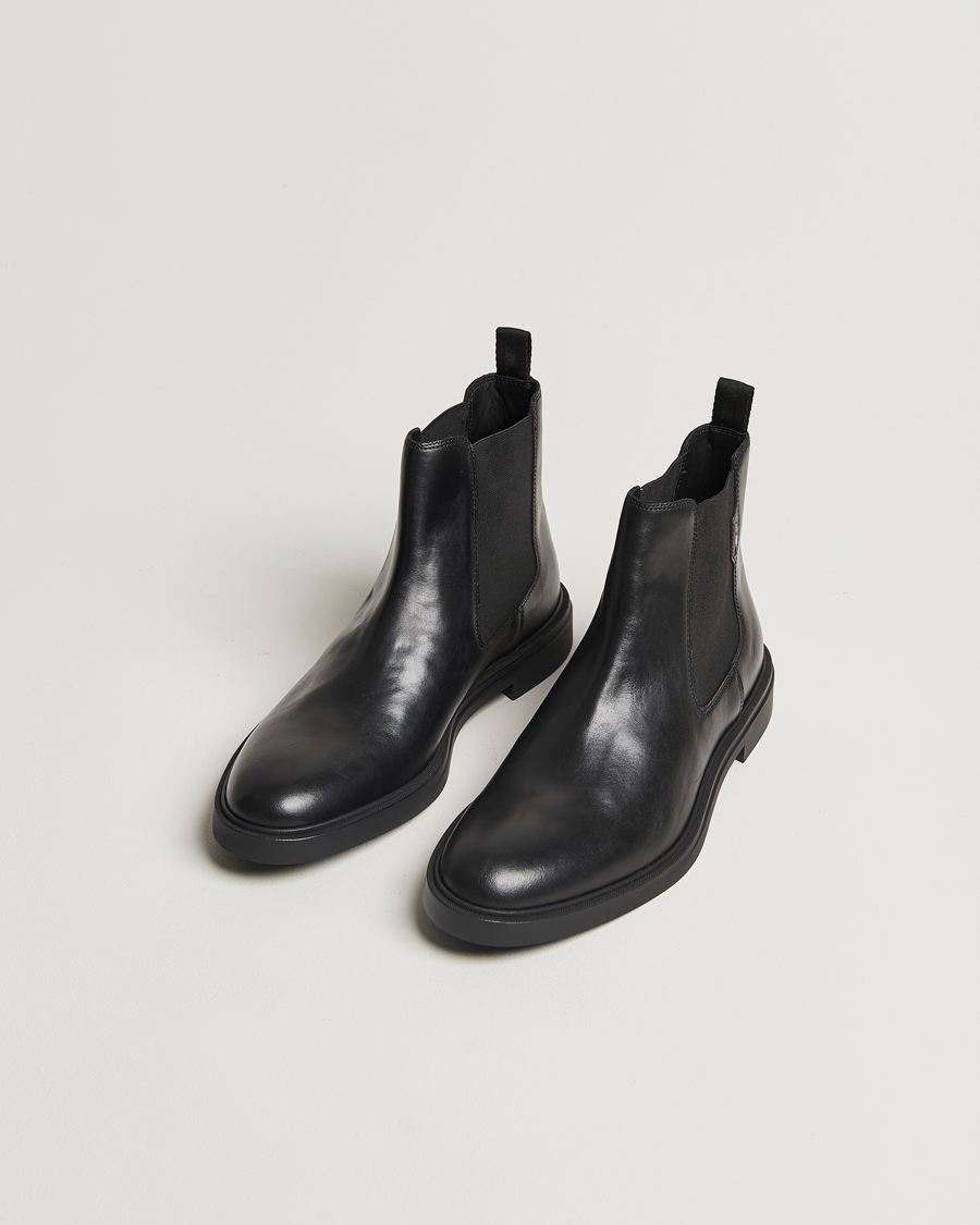 Hombres | BOSS BLACK Calev Leather Chelsea Boot Black | BOSS BLACK | Calev Leather Chelsea Boot Black