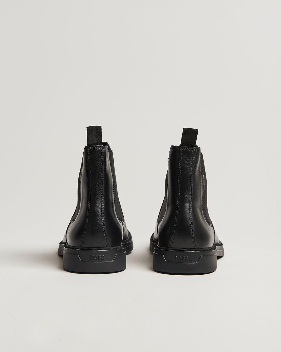 Hombres | BOSS BLACK Calev Leather Chelsea Boot Black | BOSS BLACK | Calev Leather Chelsea Boot Black