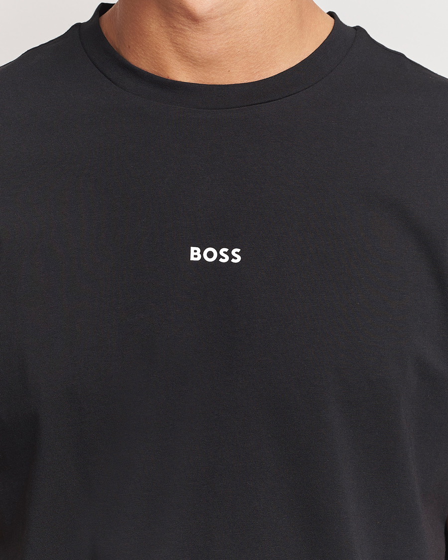 Hombres | Camisetas | BOSS ORANGE | Tchup Logo Crew Neck T-Shirt Black
