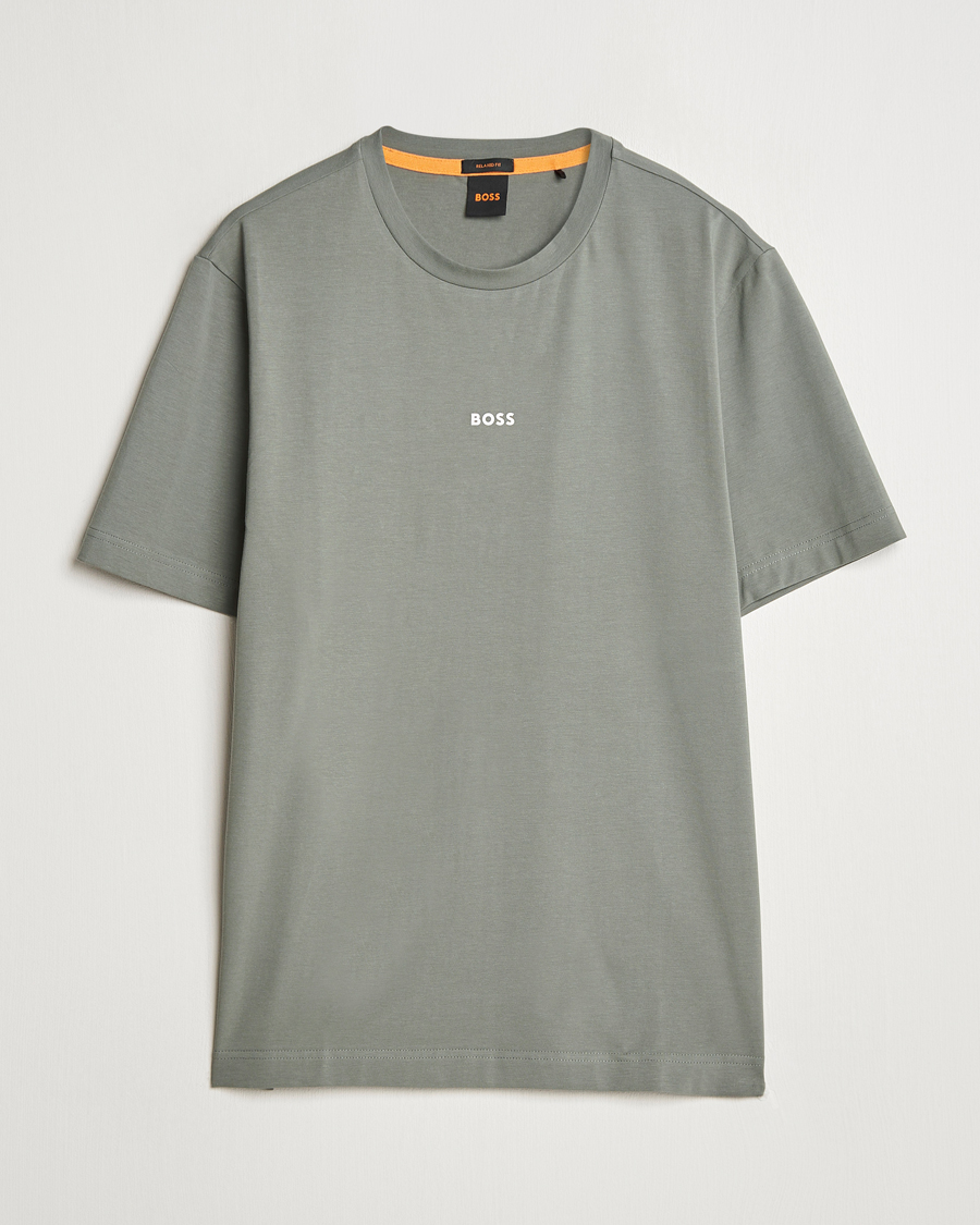 Hombres | Camisetas | BOSS ORANGE | Tchup Logo Crew Neck T-Shirt Open Grey