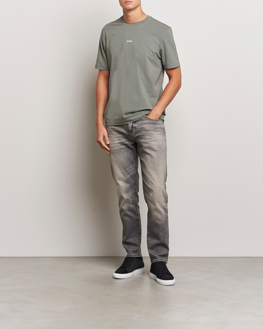 Hombres | Camisetas | BOSS ORANGE | Tchup Logo Crew Neck T-Shirt Open Grey