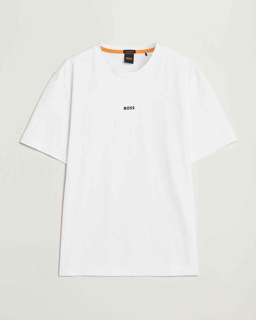 Hombres | Camisetas | BOSS ORANGE | Tchup Logo Crew Neck T-Shirt White