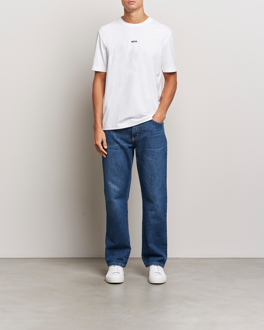 Hombres | Camisetas | BOSS ORANGE | Tchup Logo Crew Neck T-Shirt White