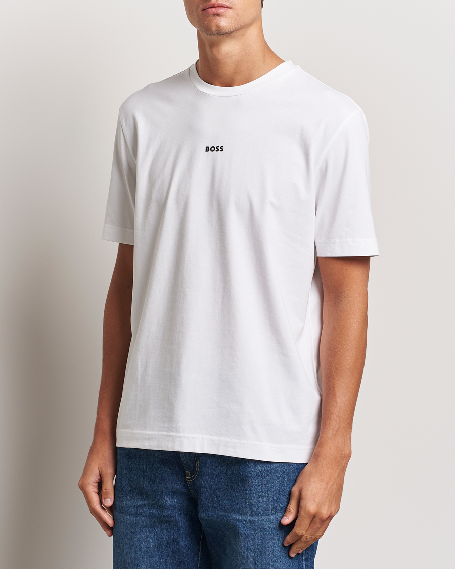 Hombres | Camisetas | BOSS ORANGE | Tchup Logo Crew Neck T-Shirt White