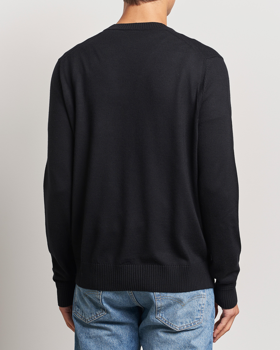 Hombres | Jerséis y prendas de punto | BOSS ORANGE | Avac Wool Knitted Cardigan Black