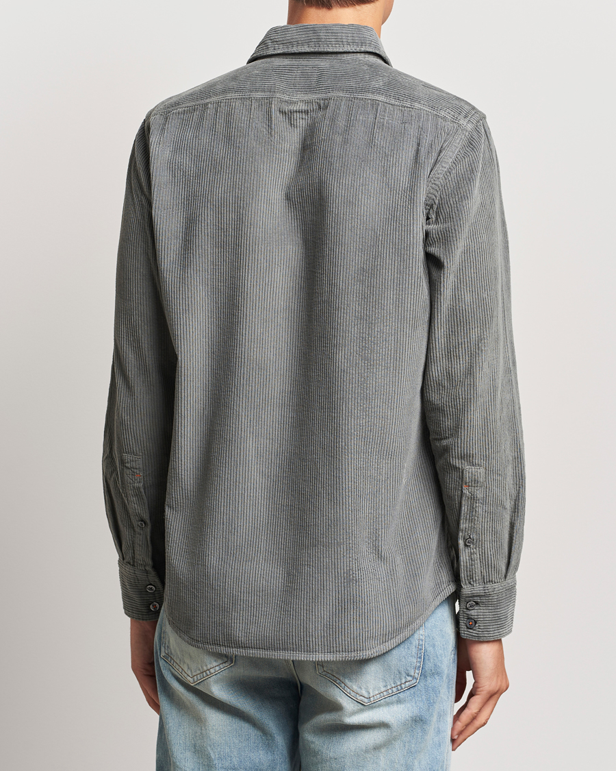 Hombres | Camisas | BOSS ORANGE | Relegant Corduroy Shirt Open Grey