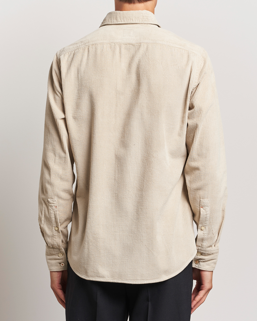 Hombres | Camisas | BOSS ORANGE | Relegant Corduroy Shirt Light Beige