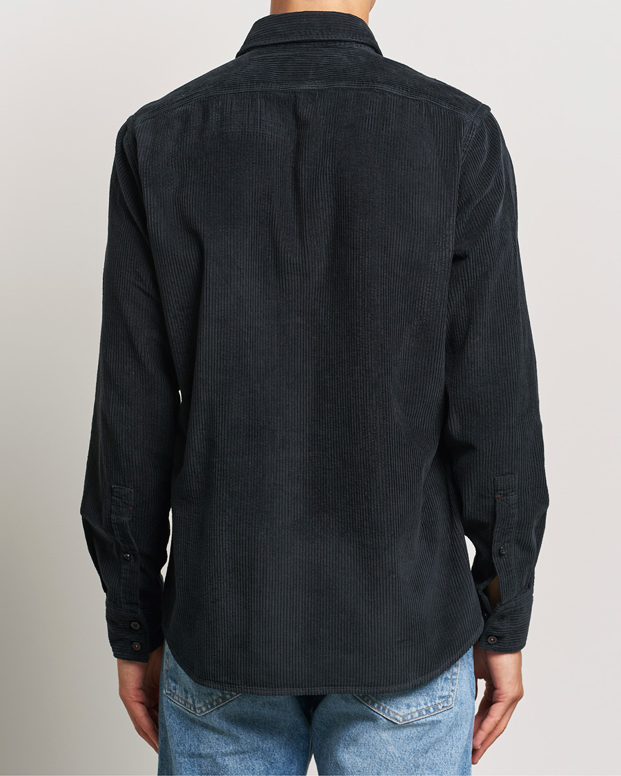Hombres | Camisas | BOSS ORANGE | Relegant Corduroy Shirt Dark Blue