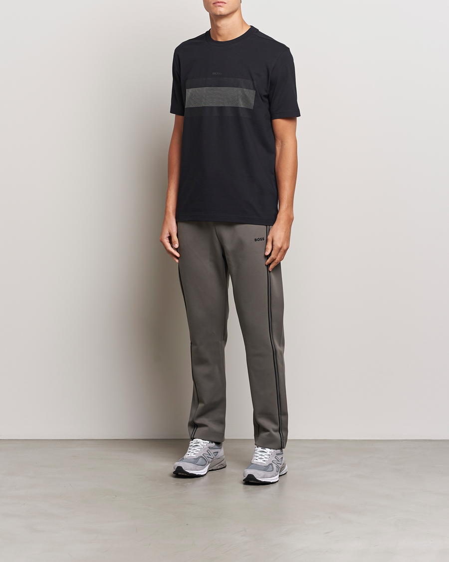 Hombres | Camisetas | BOSS GREEN | Graphic Crew Neck T-Shirt Black