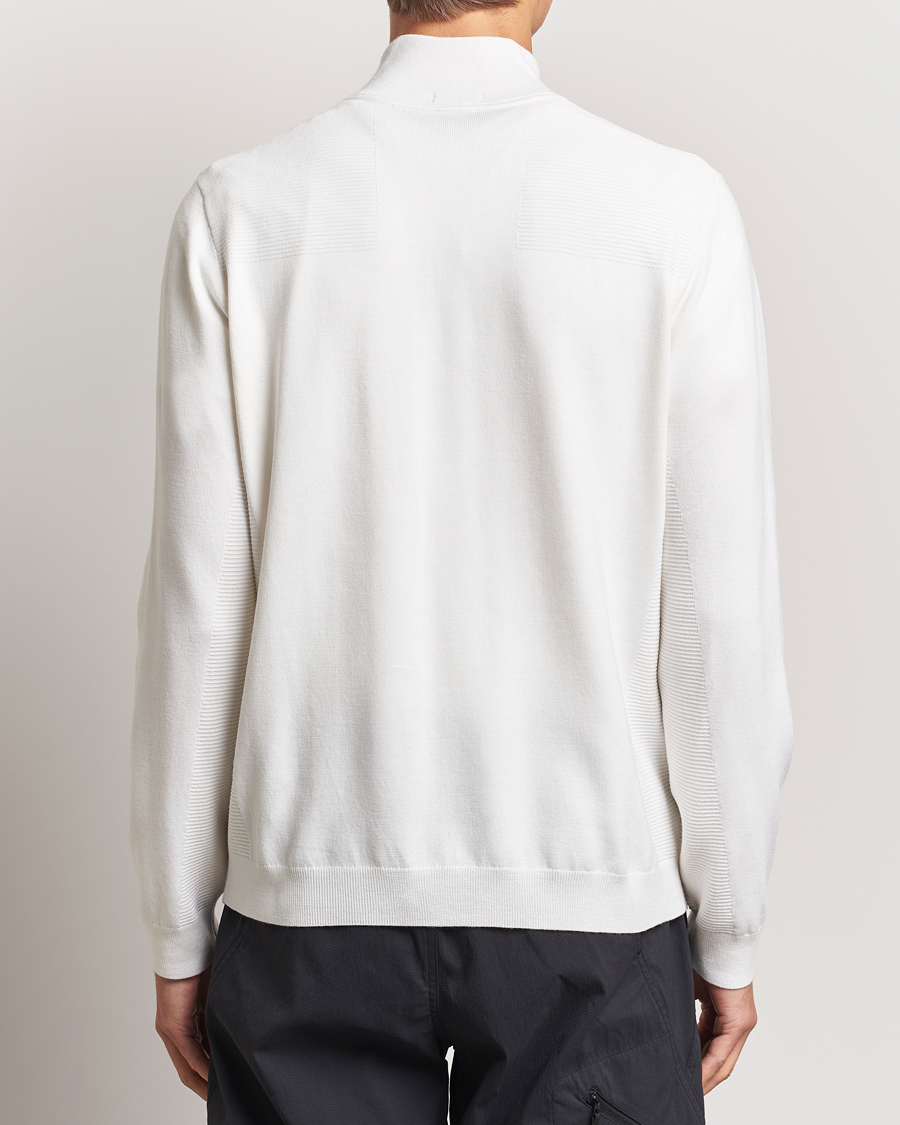 Hombres | Jerséis y prendas de punto | BOSS GREEN | Momentum Knitted Half Zip White