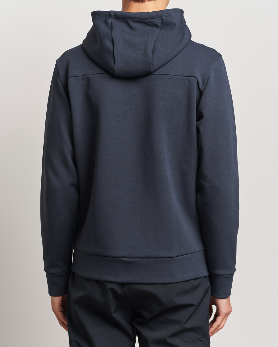 Hombres | Jerséis y prendas de punto | BOSS GREEN | Saggy Full Zip Hoodie Dark Blue