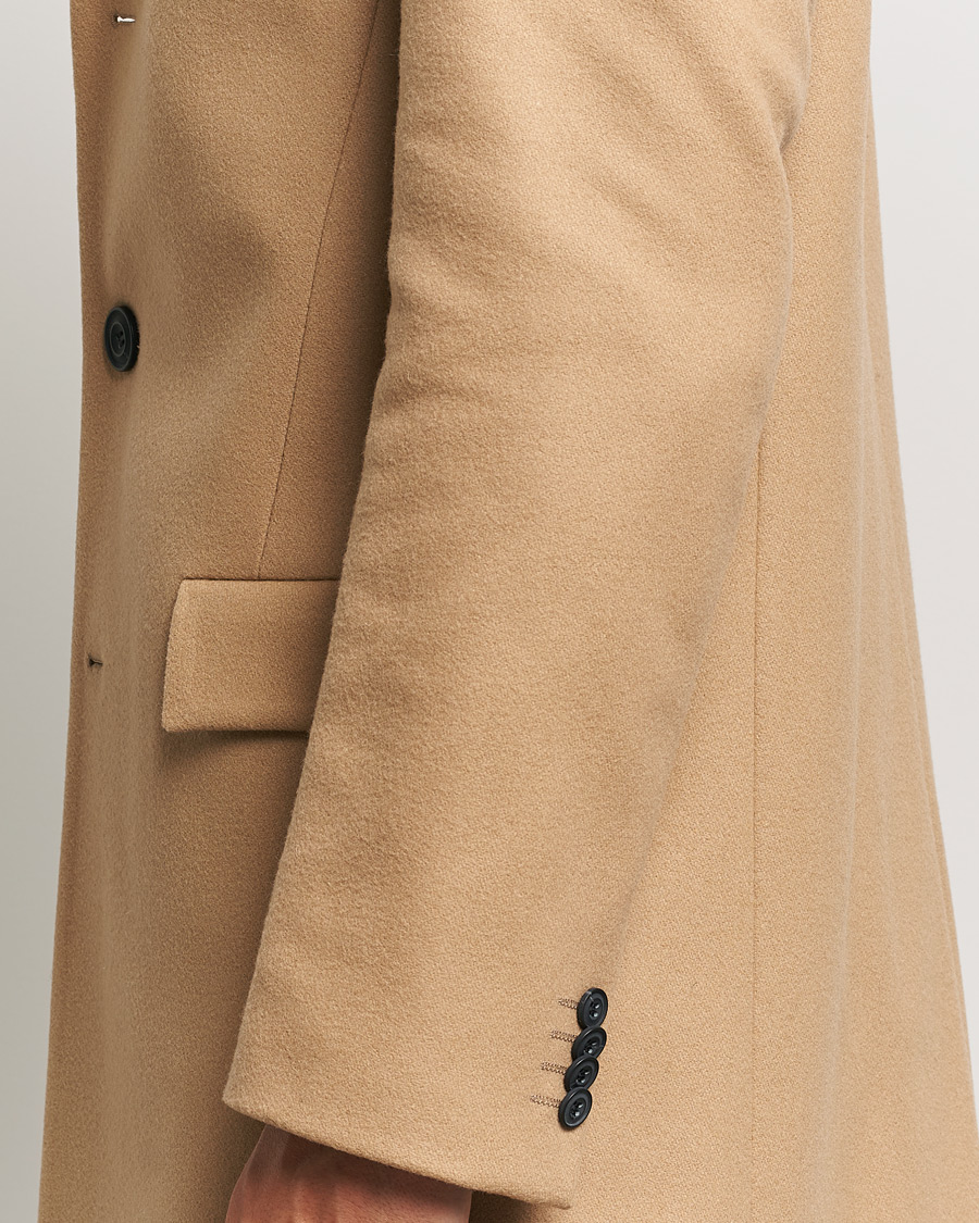 Hombres | Abrigos y chaquetas | HUGO | Migor Wool Coat Medium Beige