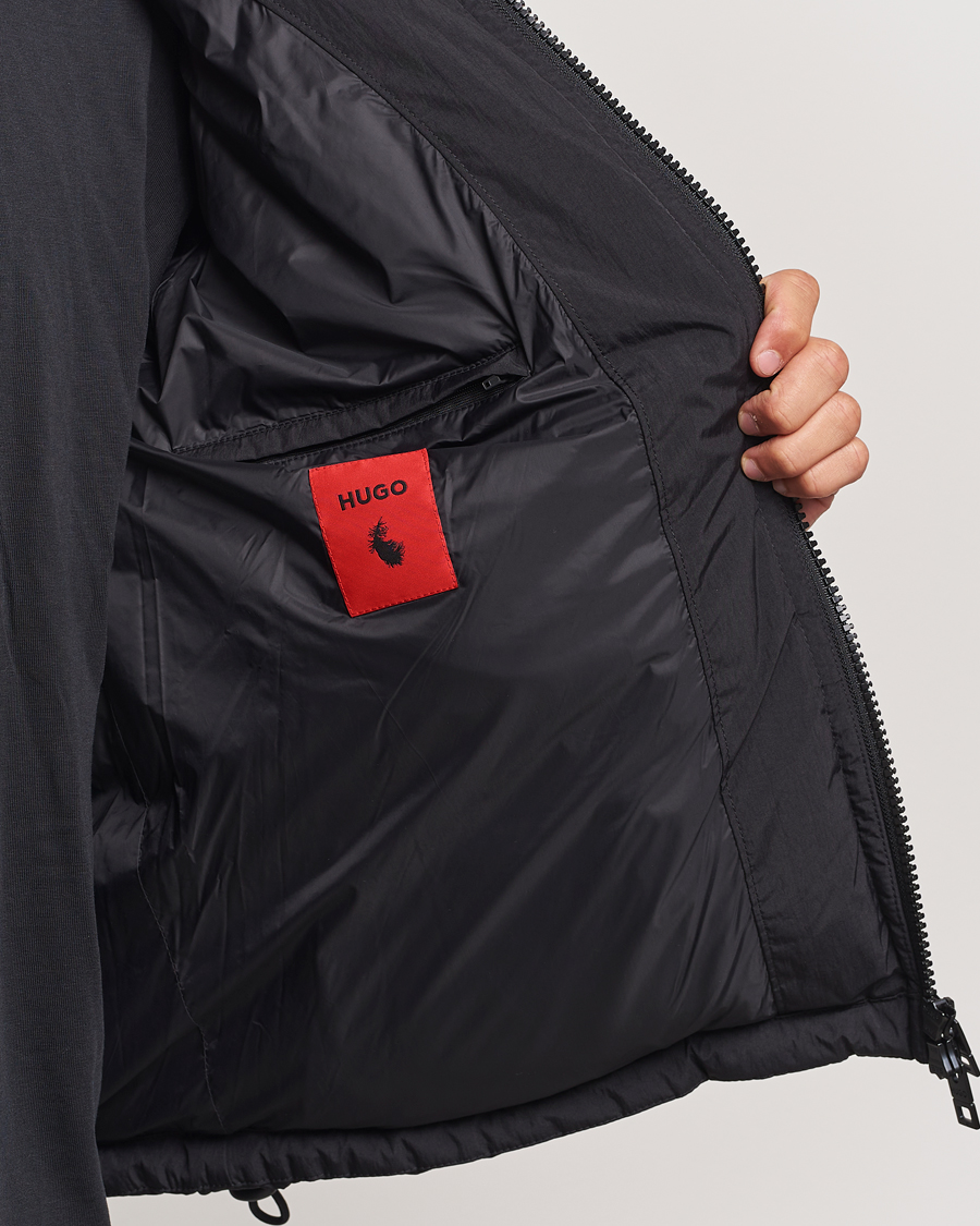 Hombres | Abrigos y chaquetas | HUGO | Bironto Hooded Puffer Jacket Black