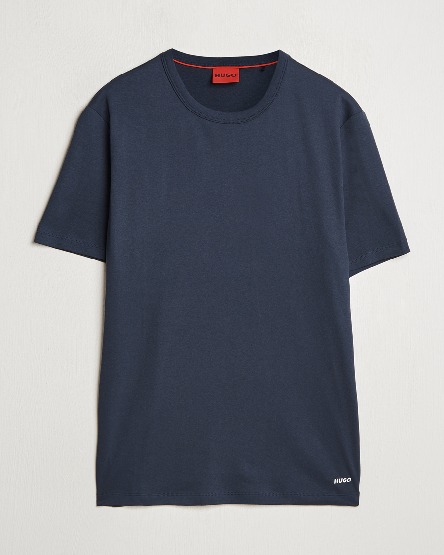 Hombres | Camisetas | HUGO | Dozy Crew Neck T-Shirt Dark Blue