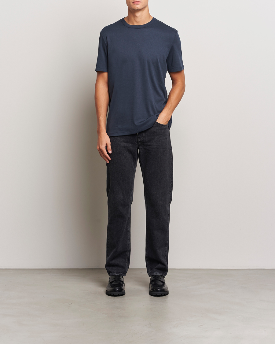 Hombres | Camisetas | HUGO | Dozy Crew Neck T-Shirt Dark Blue