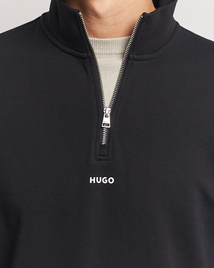 Hombres | Jerséis y prendas de punto | HUGO | Durty Half Zip Sweatshirt Black