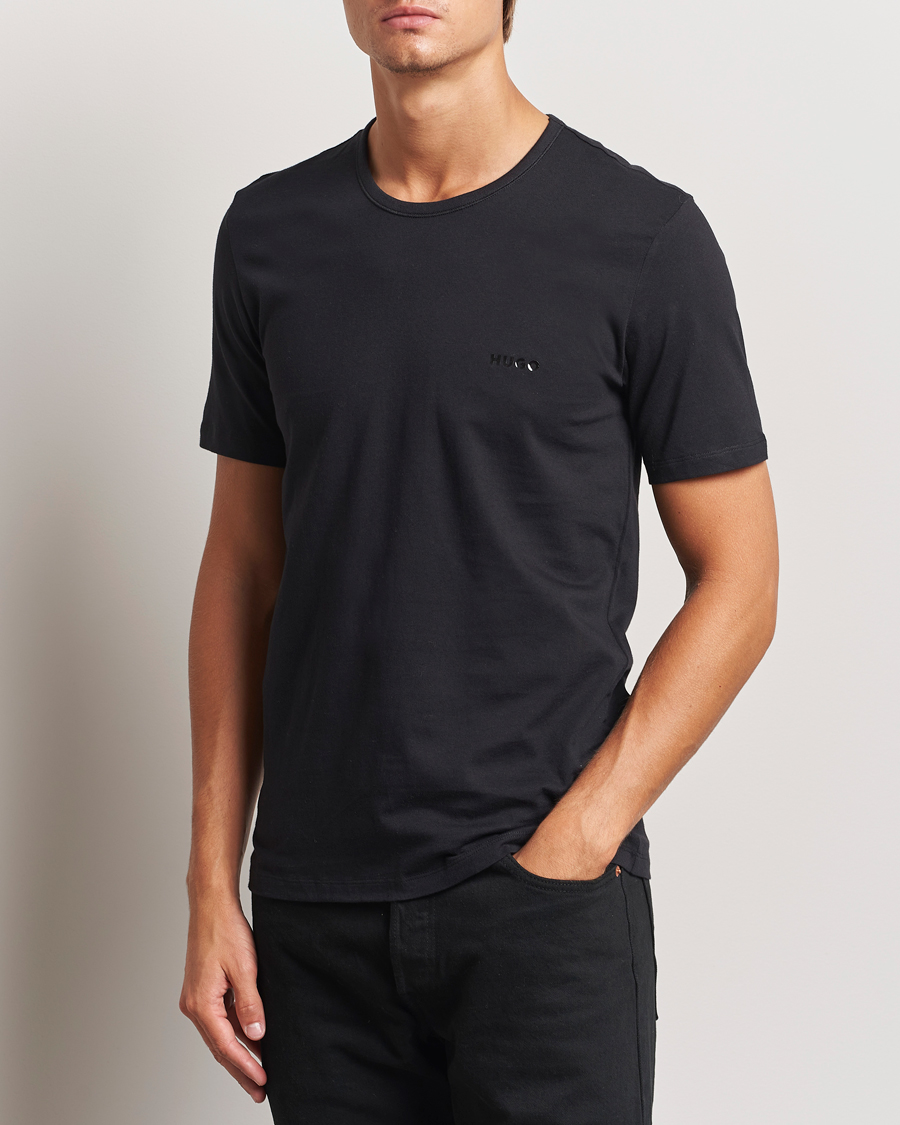 Hombres | Camisetas | HUGO | 3-Pack Crew Neck T-Shirt Black