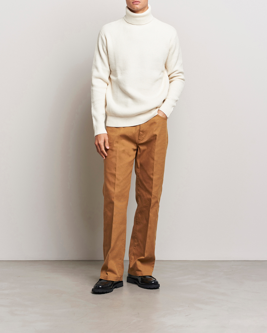 Hombres | Pantalones | Jeanerica | VM009 Vega Canvas Trousers Brown