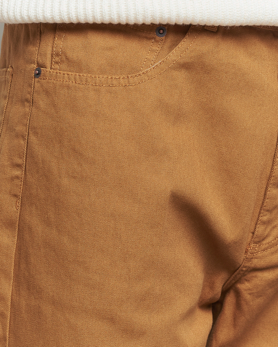 Hombres | Pantalones | Jeanerica | VM009 Vega Canvas Trousers Brown