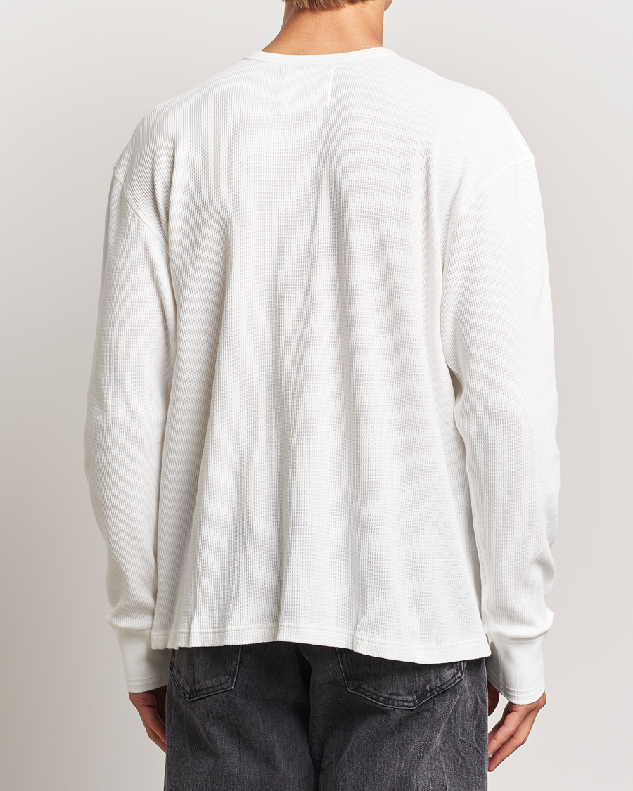 Hombres | Jerséis y prendas de punto | Jeanerica | Jean Waflle Texture Sweater Natural White