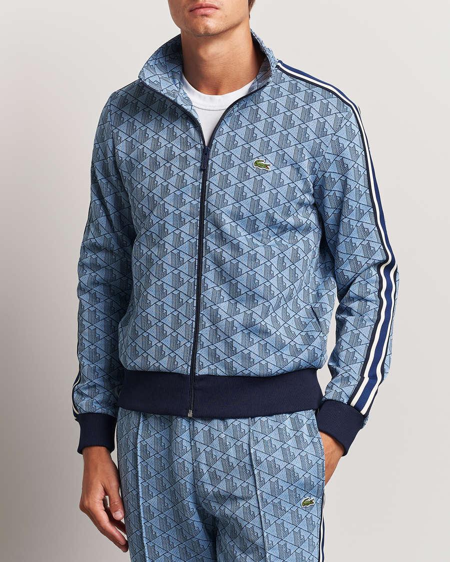 Hombres | Jerséis y prendas de punto | Lacoste | Monogram Track Jacket Rill/Globe