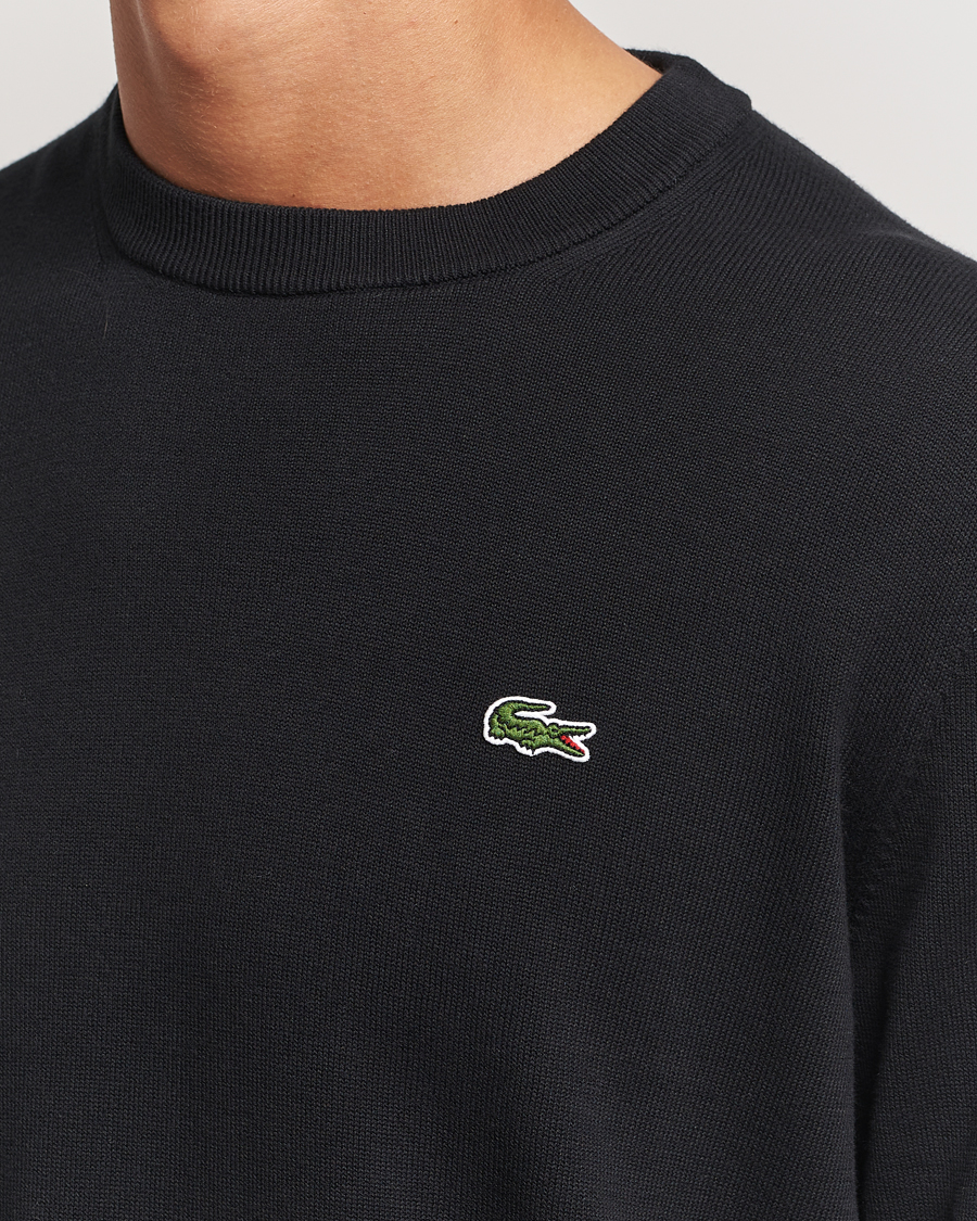 Hombres | Jerséis y prendas de punto | Lacoste | Cotton Knitted Sweater Black