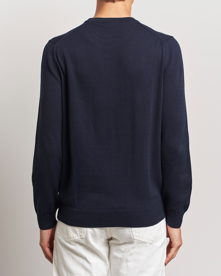Hombres | Jerséis y prendas de punto | Lacoste | Cotton Knitted Sweater Navy Blue