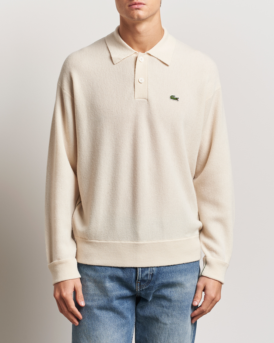 Hombres | Jerséis y prendas de punto | Lacoste | Carded Wool Polo Lapland